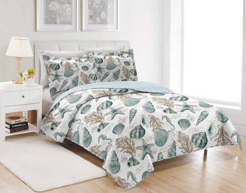 Pieces beach shell - beach, bedspread