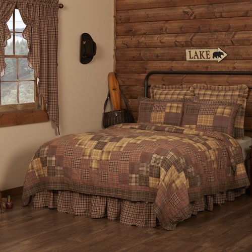 Rustic luxury king quilt - rustic,