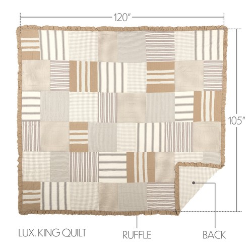 Farmhouse luxury king quilt - luxury,