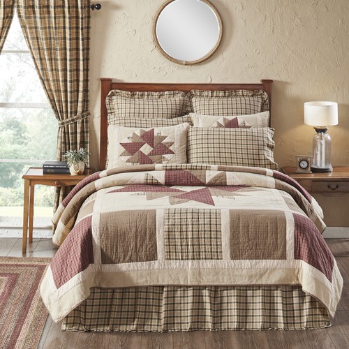 Primitive king quilt - quilt, cider