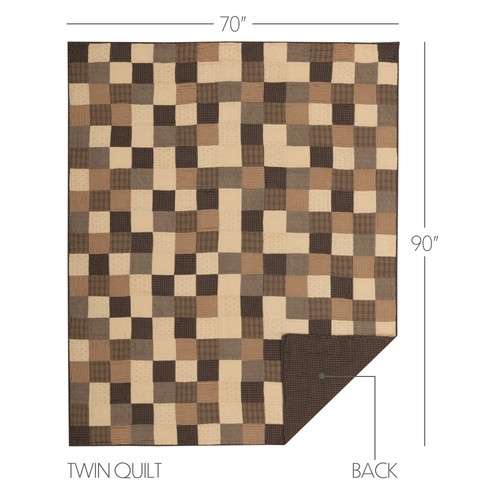 Primitive twin quilt black - primitive,