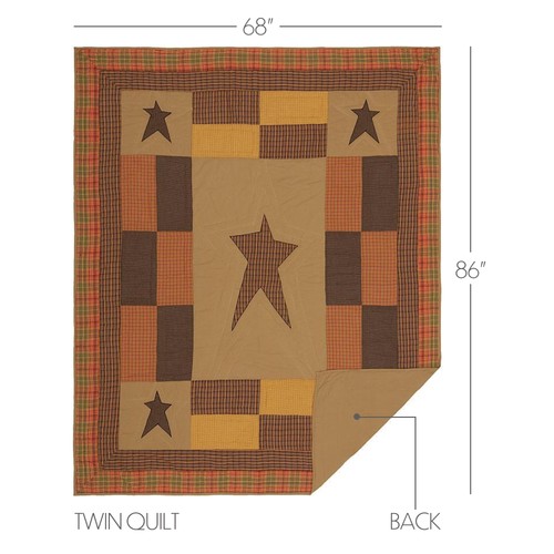 Stratton primitive twin quilt - stratton,