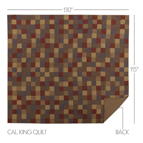 Rustic california king quilt - king,