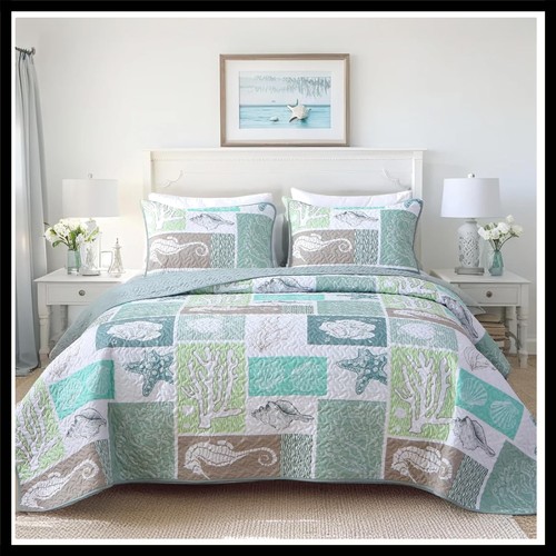 Coastal twin quilt set sleep - coastal,
